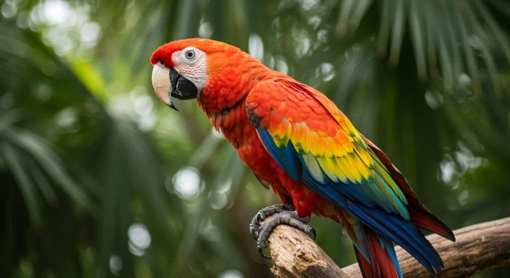 Amazon Rainforest Birds Scarlet Macaw